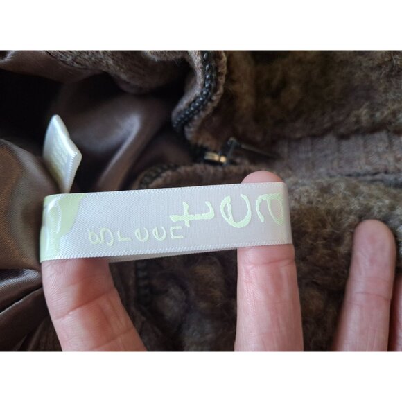 Green Tea Brown Vest Ladies' XL  Faux Fur Lining - Picture 3 of 8